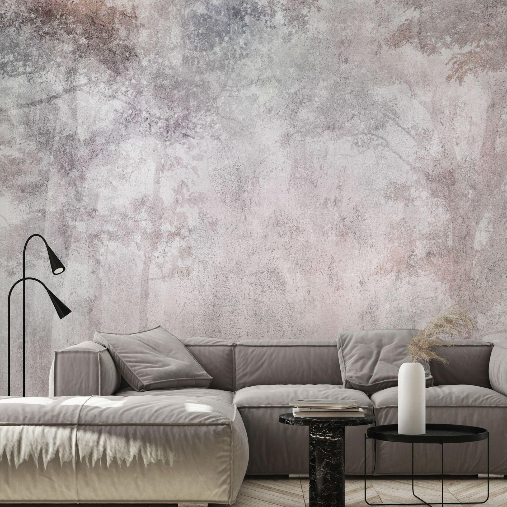 SELBSTKLEBENDE FOTOTAPETE 441/315 cm - Beige/Silberfarben, Kunststoff/Textil (441/1cm) - KUNSTLOFT