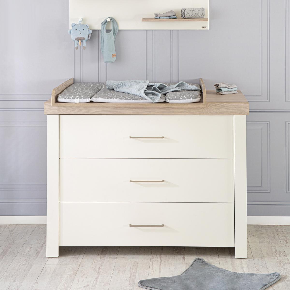 WICKELKOMMODE Lucy - Weiß, Holzwerkstoff/Metall (120/98/75cm) - Roba