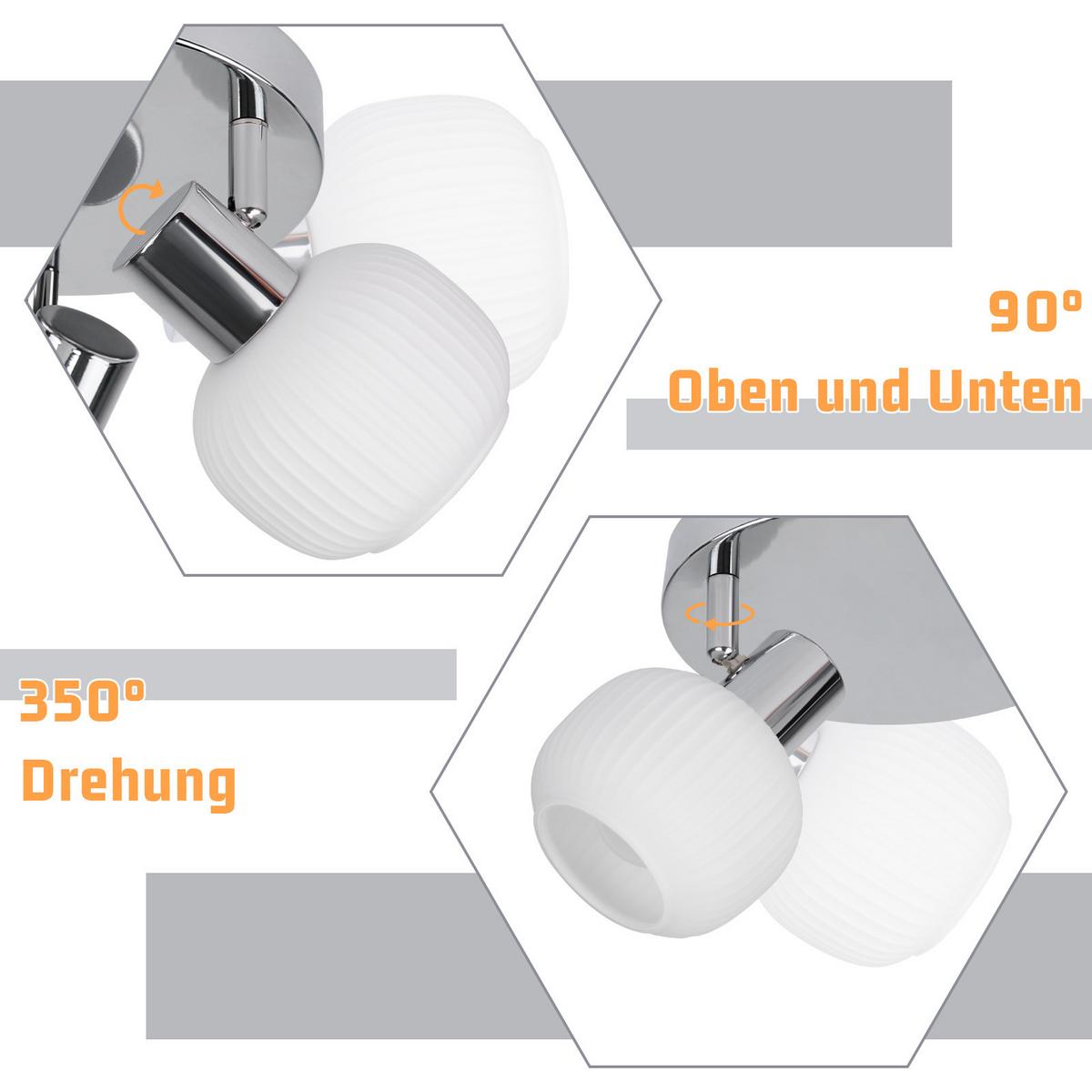 DECKENSTRAHLER Finch 3-flammig 19/19/14 cm - Schwarz, Metall (19/19/14cm) - Nettlife