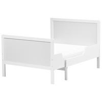 KINDERBETT mitwachsend 90x130/160/200 cm Weiß Montigny - Weiß, Holz - Beliani
