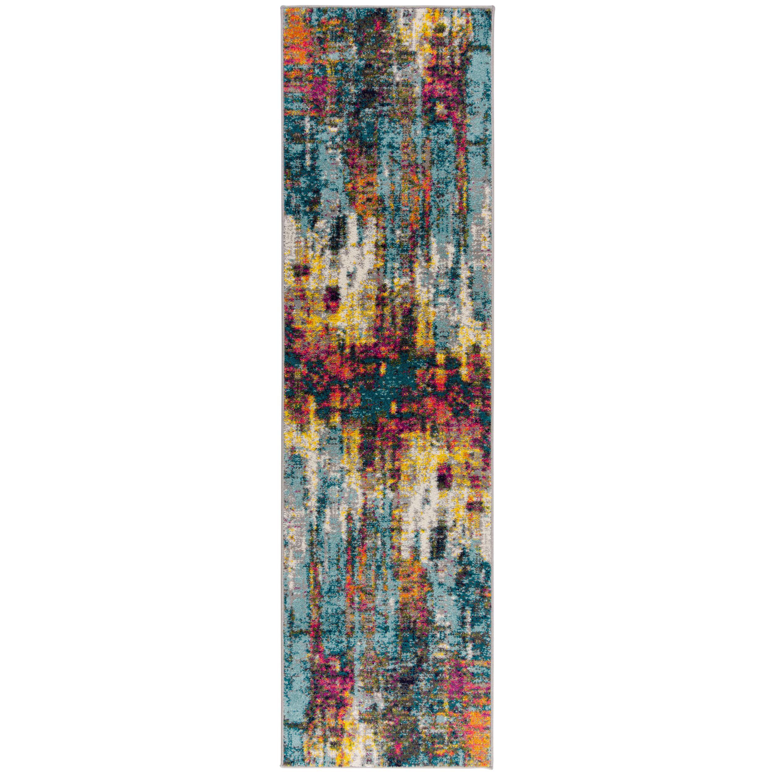 TEPPICH FAL, abstrakt, Bunt, 66 x 230 cm - Multicolor, Textil (230/66cm) - KADIMA DESIGN