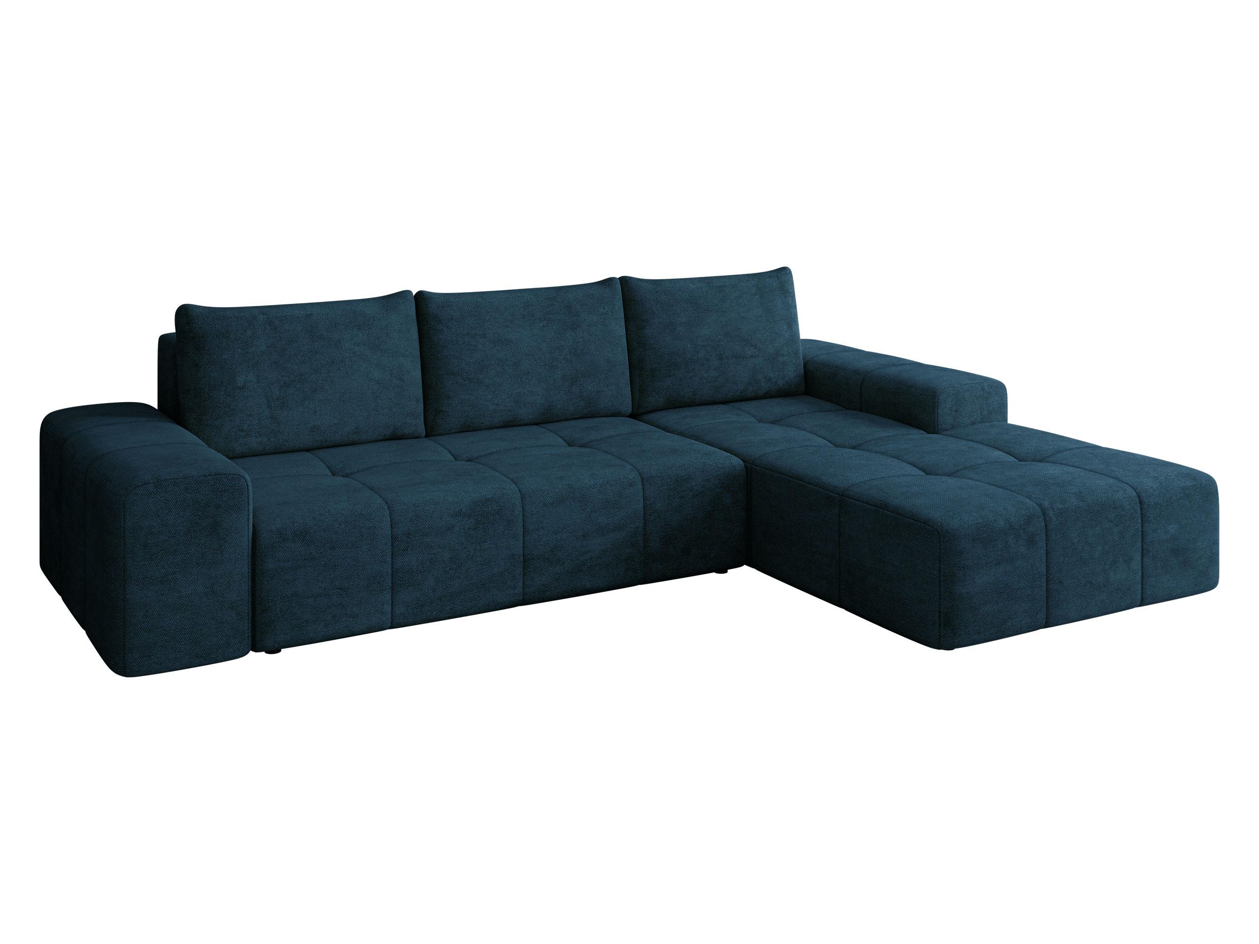 ECKSCHLAFSOFA Tonseo L, Seite: Rechts - Schwarz/Dunkelblau, Holz/Kunststoff (173/275cm) - MIRJAN24