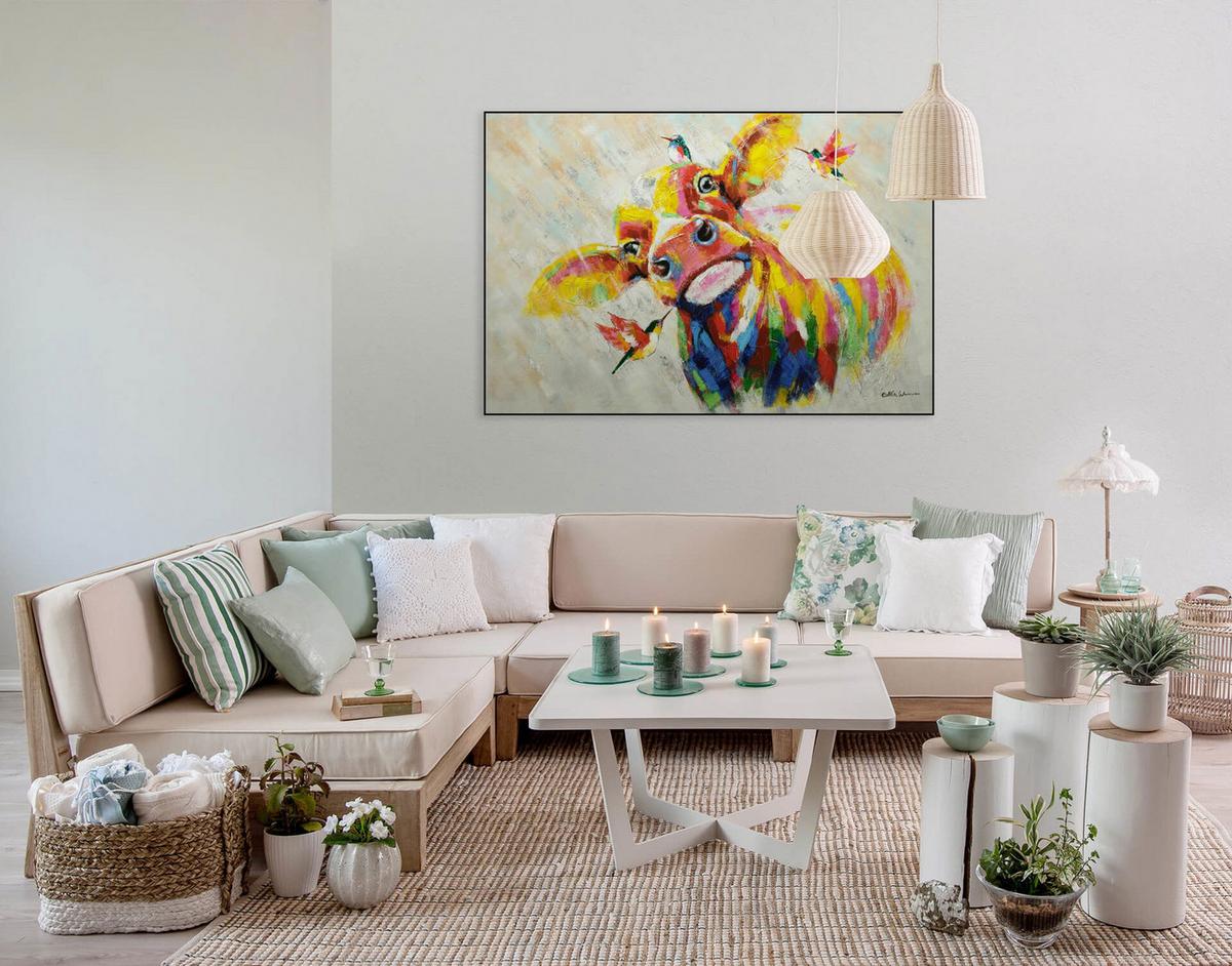 ÖLGEMÄLDE 120/80 cm - Multicolor, Holz/Textil (120/80cm) - KUNSTLOFT
