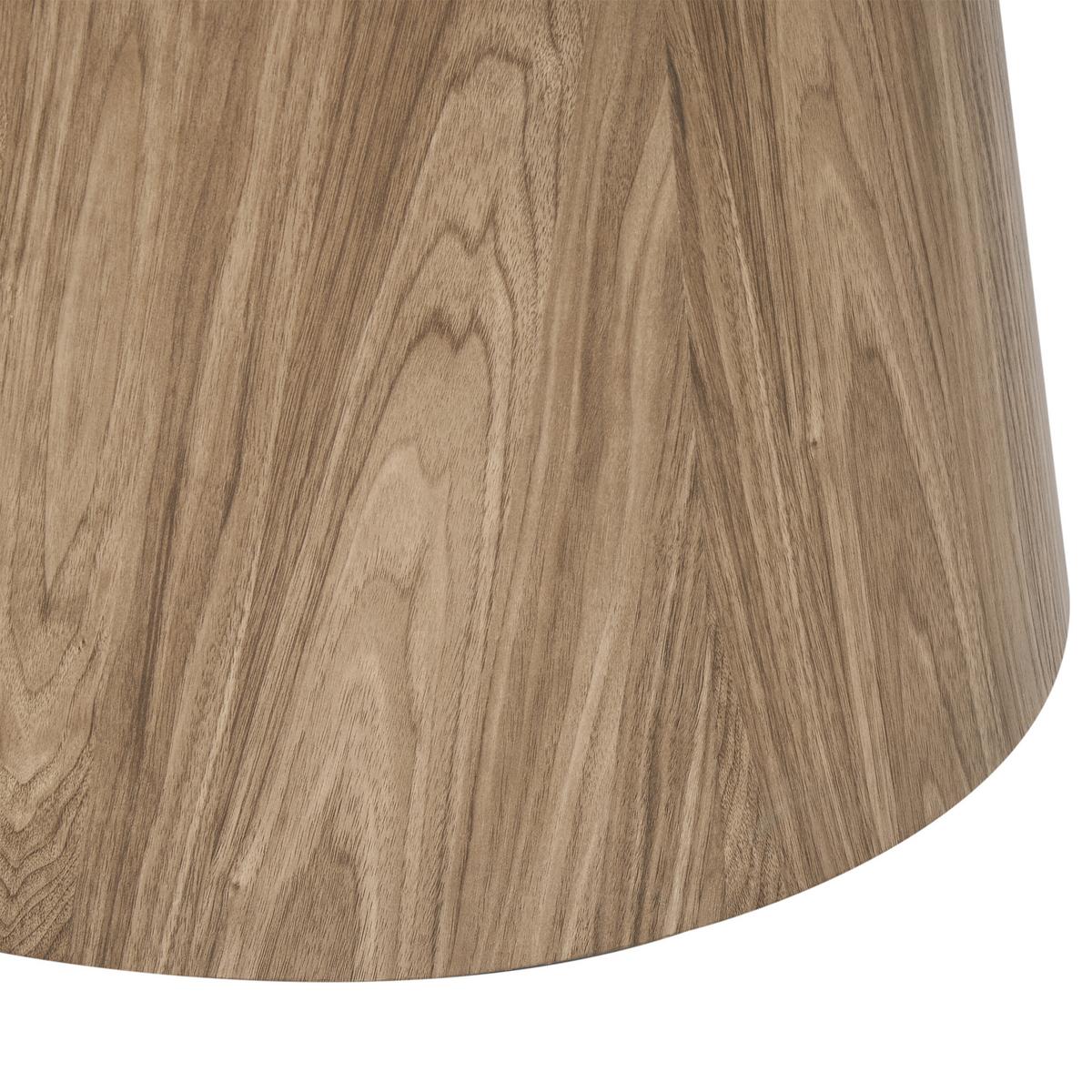 ESSTISCH Dunkelbraun 120/120 cm Oyen - Braun, Holzwerkstoff (120/120/77cm) - Beliani