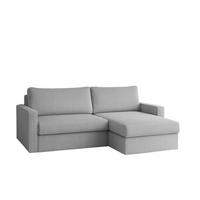 ECKSOFA Bendik In Poso - Hellgrau, Holzwerkstoff/Textil (140/224cm) - Fun Möbel