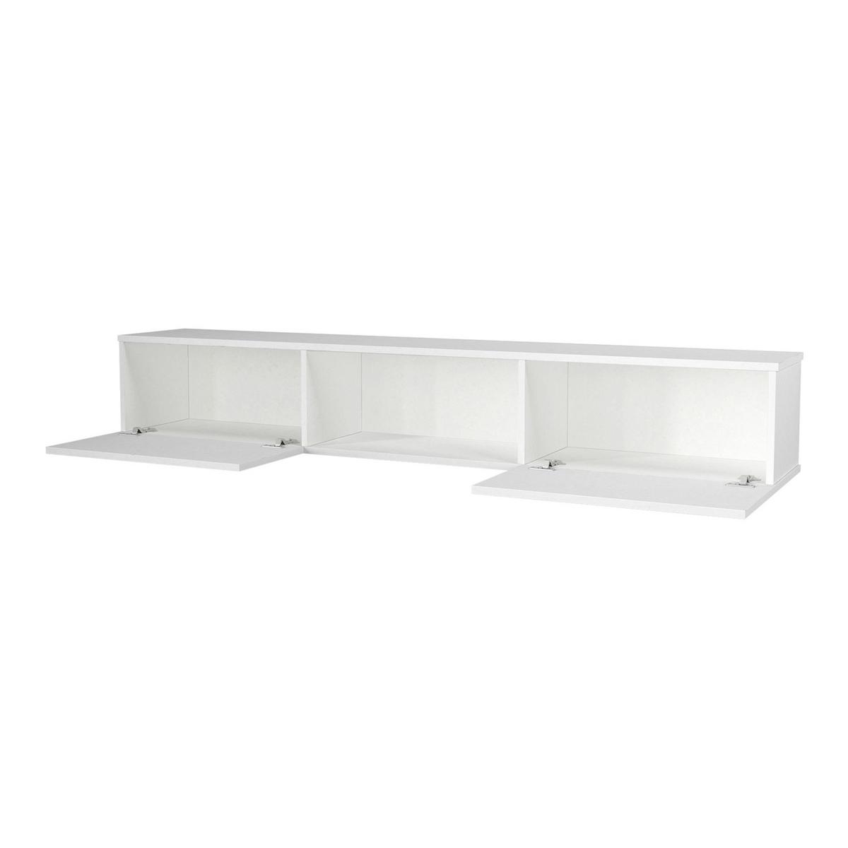 TV-ELEMENT Paltamo - Weiß, Holzwerkstoff (180/29.5/31cm) - [en.casa]