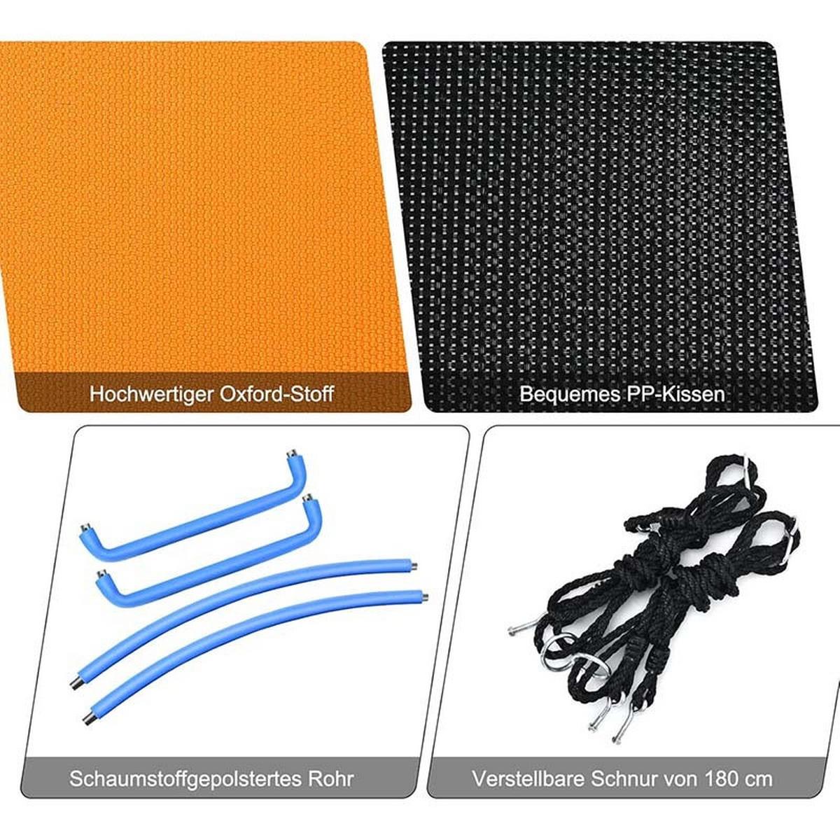 NISTSCHAUKEK Belastbarkeit 150kg bunt - Multicolor, Textil (150/80cm) - COSTWAY