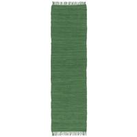 BAUMWOLLE NATUR TEPPICH LÄUFER JOLLY COTTON - Dunkelgrün, Textil (90/160cm) - Pergamon