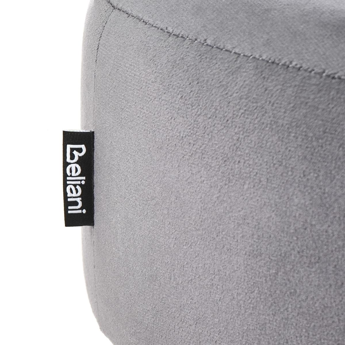 HOCKER Delco 35/35/40 cm - Grau, Textil (35/40/35cm) - Beliani