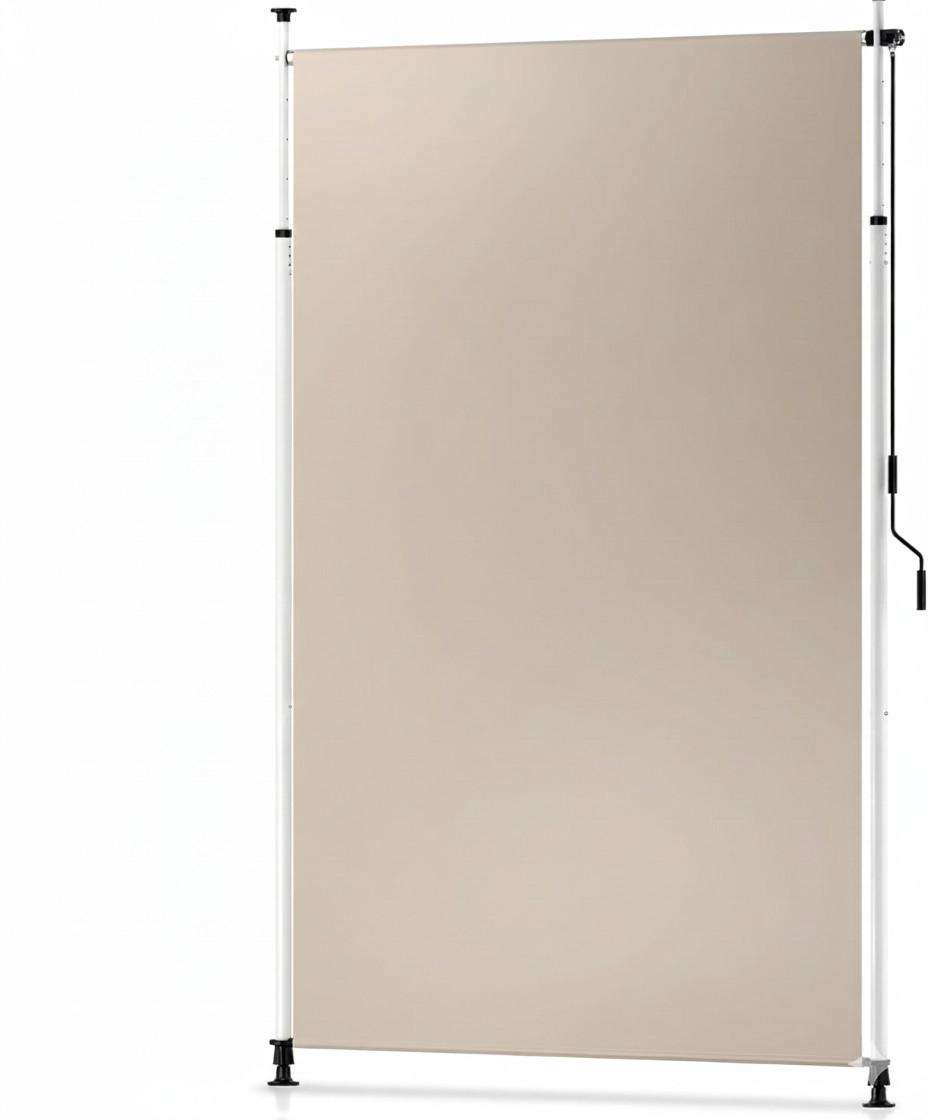 SENKRECHTMARKISE SolVision KM5 Klemmmarkise 1,0x3,1m Beige - Beige, Textil (1000/1/3100cm) - Sol Royal