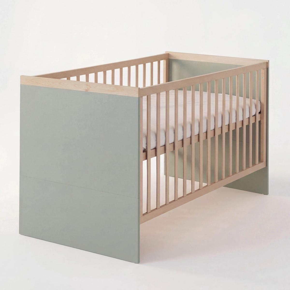 BABYZIMMER-SET Jimmy 3-teilig - Eichefarben/Salbeigrün, Holz/Holzwerkstoff (138/195/53cm) - Roba