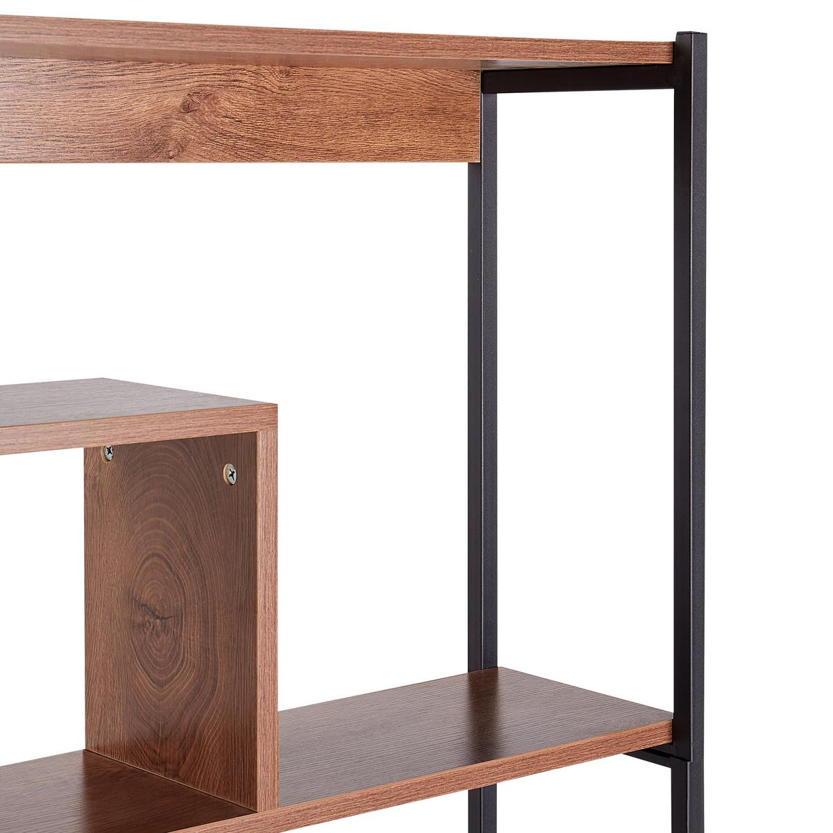REGAL mit 6 Ebenen 180 cm Braun Daven - Braun, Holzwerkstoff (120/180/27cm) - Beliani