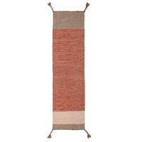 WOLLTEPPICH handgewebt WEY, gestreift, Rot, 60 x 200 cm - Rot, Textil (200/60cm) - KADIMA DESIGN