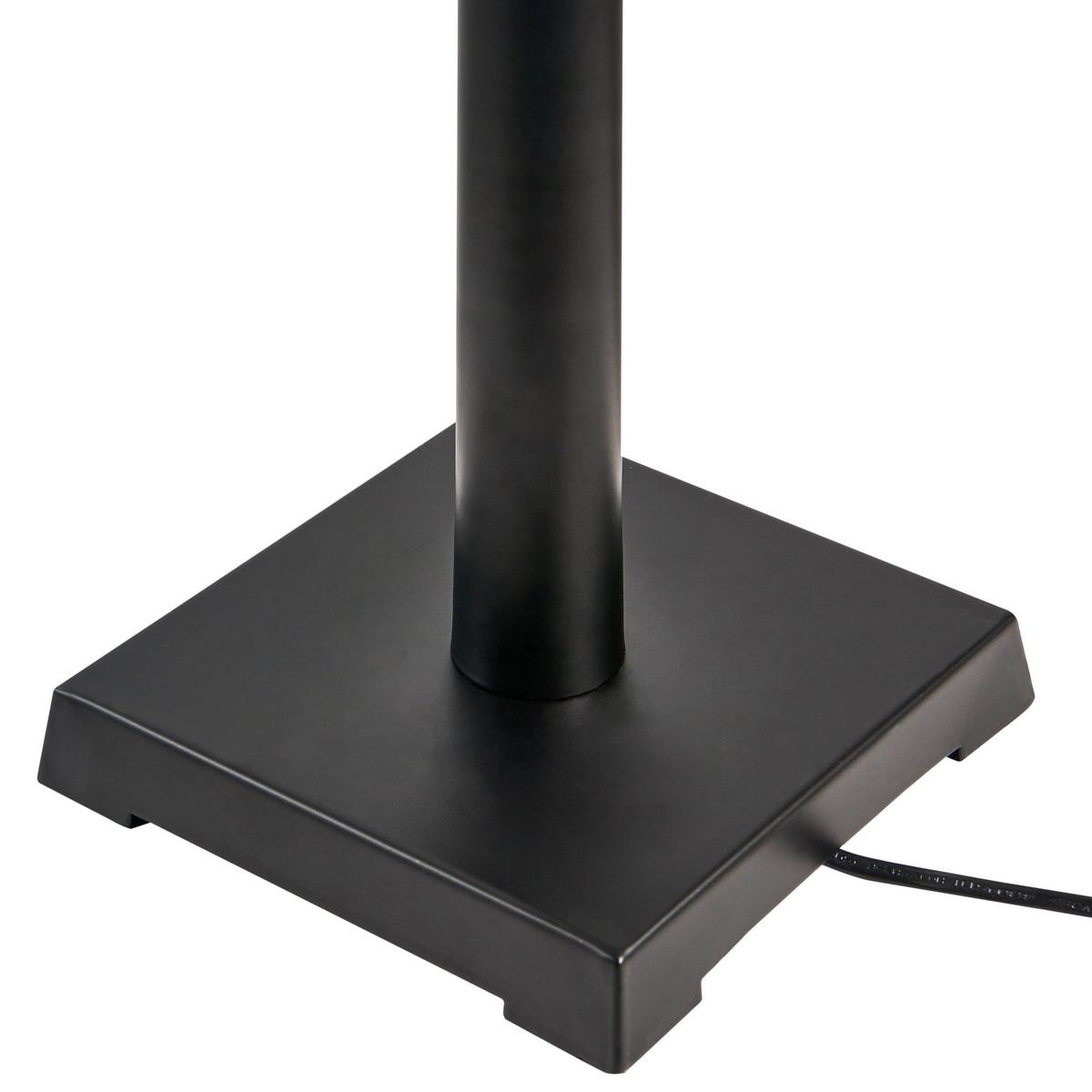 TISCHLAMPE Metall Schwarz Dhud - Schwarz/Weiß, Metall (34/34/58cm) - Beliani