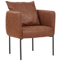 SESSEL Kunstleder Braun Malmos - Braun, Kunststoff (62/68/62cm) - Beliani