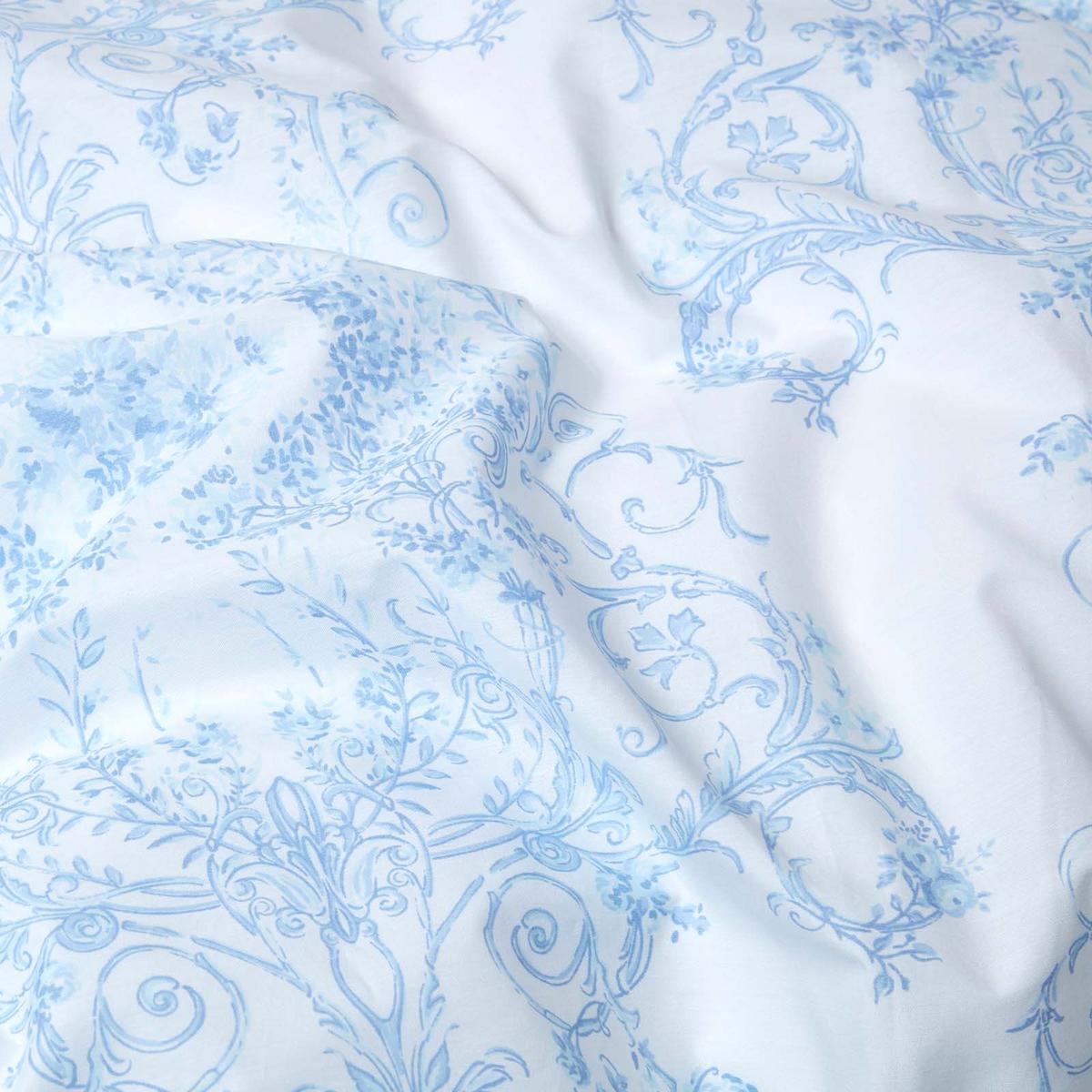 WENDEBETTWÄSCHE Toile-De-Jouy - Blau, Textil (230/220cm) - Homescapes