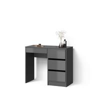SCHMINKTISCH Imola Anthrazit mit 4 Schubladen - Anthrazit, Holzwerkstoff (40/90/75cm) - Livinity®
