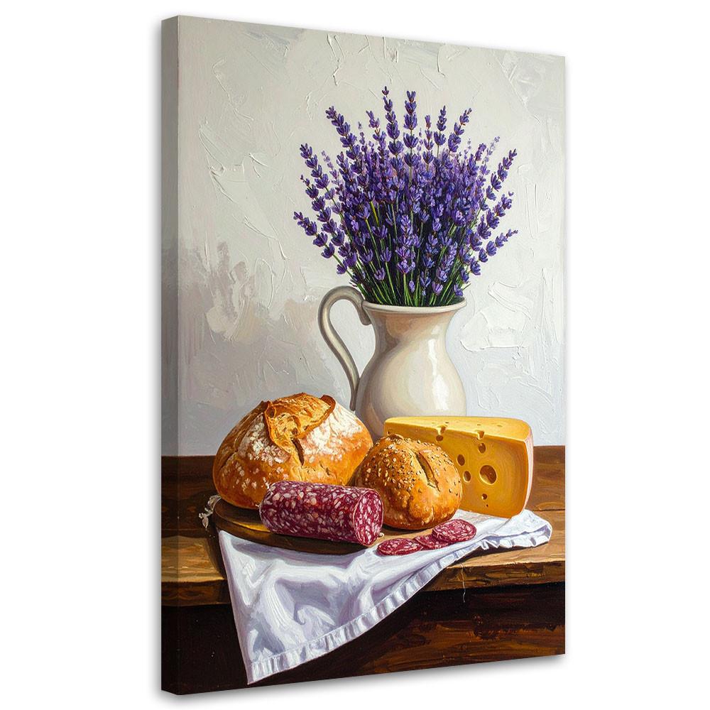 LEINWANDBILD Essen & Trinken 30x45cm - Multicolor, Textil (30/45cm) - Feeby