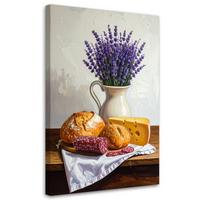 LEINWANDBILD Essen & Trinken 30x45cm - Multicolor, Textil (30/45cm) - Feeby