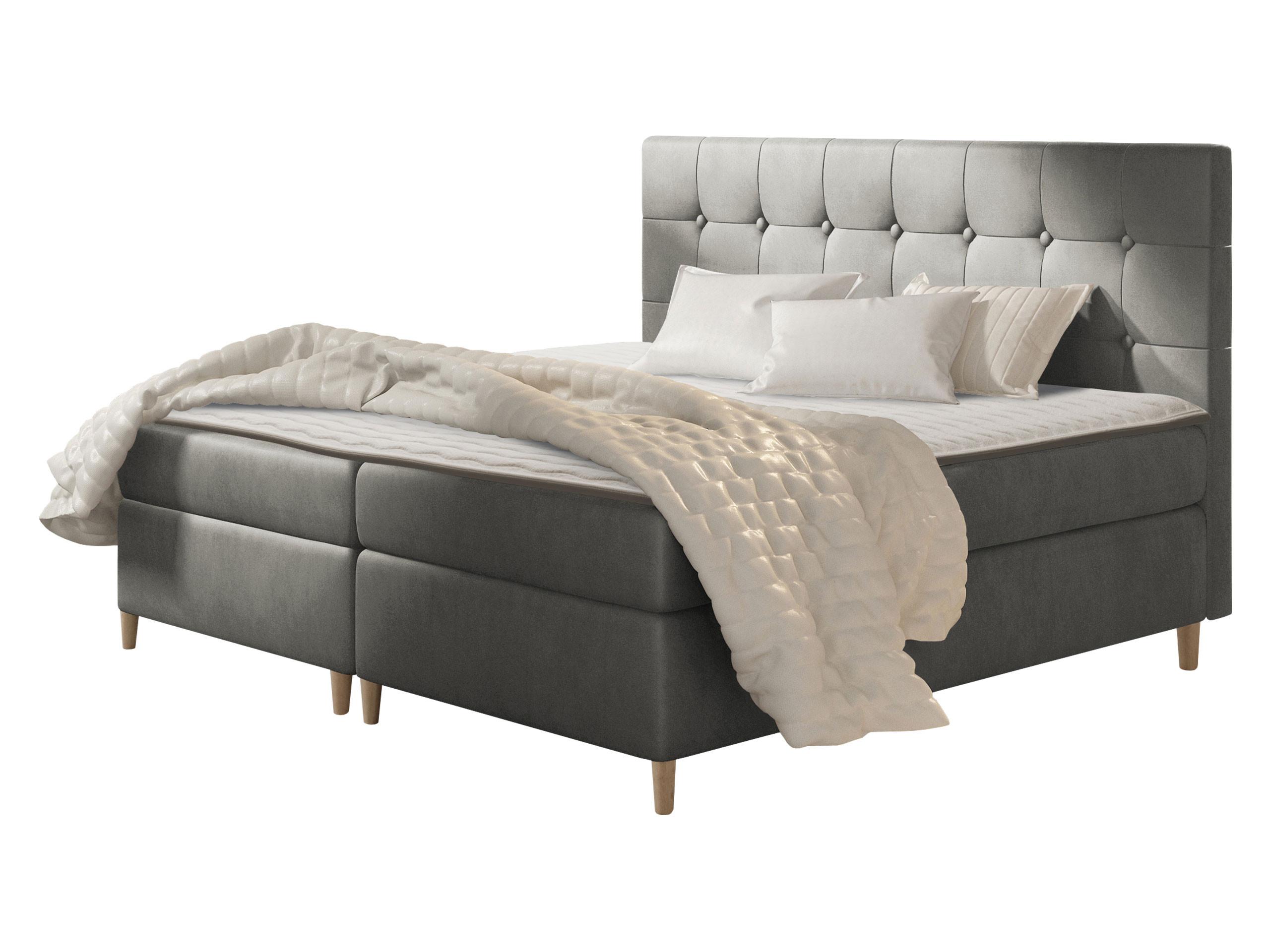BOXBETT Avanti - H3 - Grau, Holz/Textil (160/200cm) - MIRJAN24