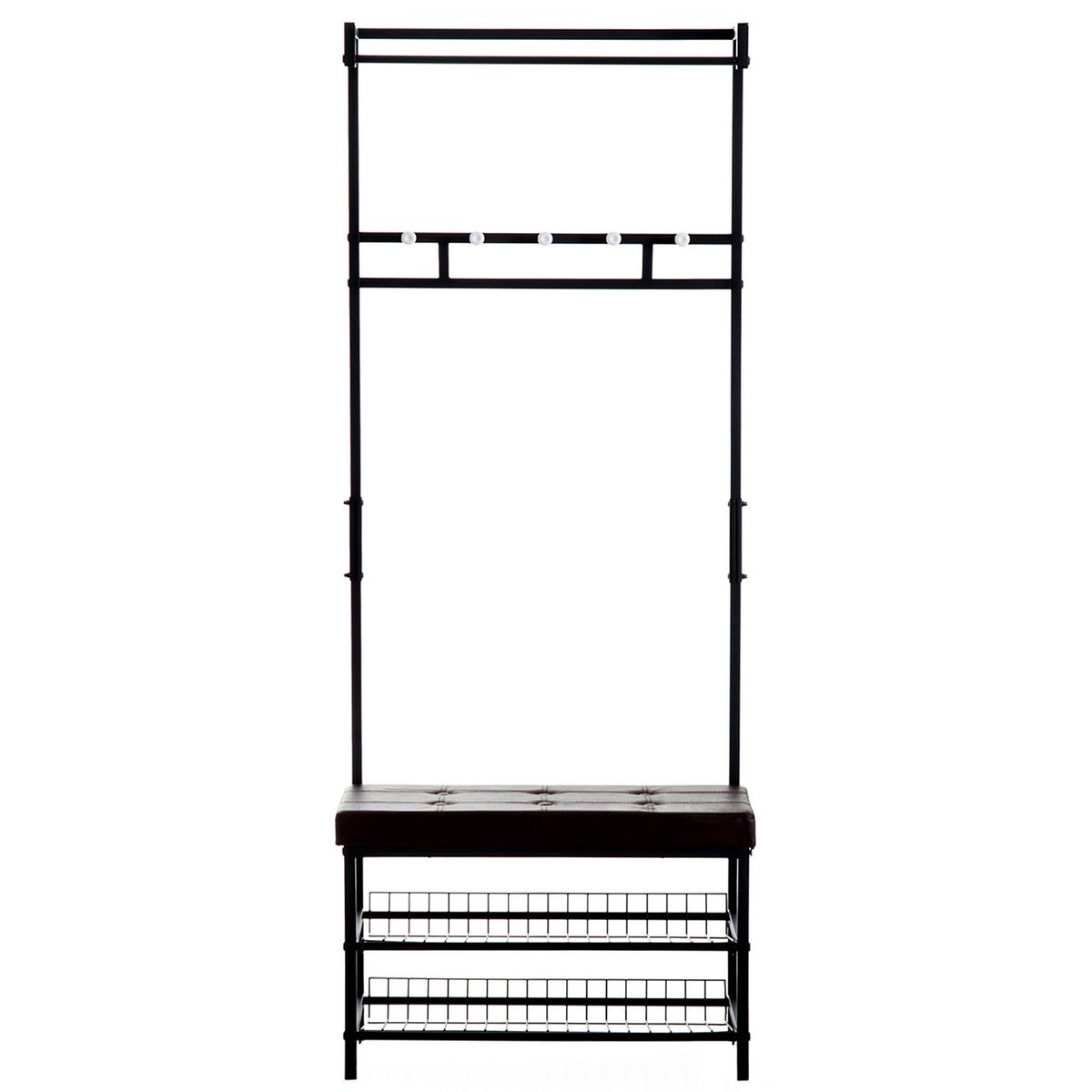 GARDEROBENSTÄNDER - Braun, Metall (72.5/180/35cm) - HOMCOM