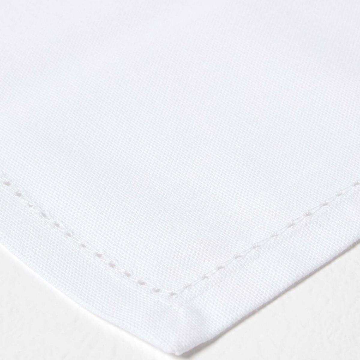 STOFFSERVIETTEN 4er-Set weiß 45/45 cm, 100% Baumwolle - Weiß, Textil (45/45cm) - Homescapes