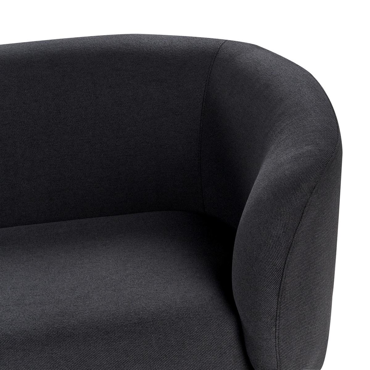 2-SITZER-SOFA Stoff schwarz Loen - Schwarz, Textil (155/79/70cm) - Beliani
