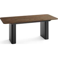 ESSTISCH Riven rechteckig ausziehbar verlängerbar mit Butterfly-Auszug, Eiche Braun Rustikal 180-276/90/76 cm - Alteiche/Schwarz, Holzwerkstoff/Metall (90/276/76cm) - WFL GROUP