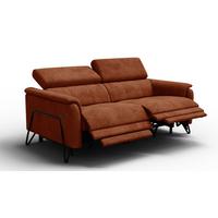 RELAXSOFA RODEN 3-Sitzer, rostrot - Orange, Holz/Textil (194/82/103cm) - Wozimo