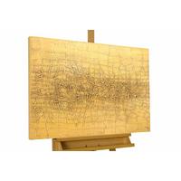 ACRYLBILD HANDGEMALT 100/75 cm - Gelb, Holz/Textil (100/75cm) - KUNSTLOFT