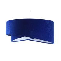 HÄNGELEUCHTE Blau 50/23 cm - Weiß, Kunststoff (50/1.3/23cm) - ONZENO