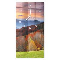 WANDUHR aus Glas 30x60 cm - Perspektiven - Multicolor, Glas (30/60/0.4cm) - TULUP