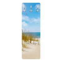 WANDGARDEROBE - Strand an der Nordsee 34/105 cm - Beige, Holzwerkstoff (34/105/1.6cm) - Bilderwelten