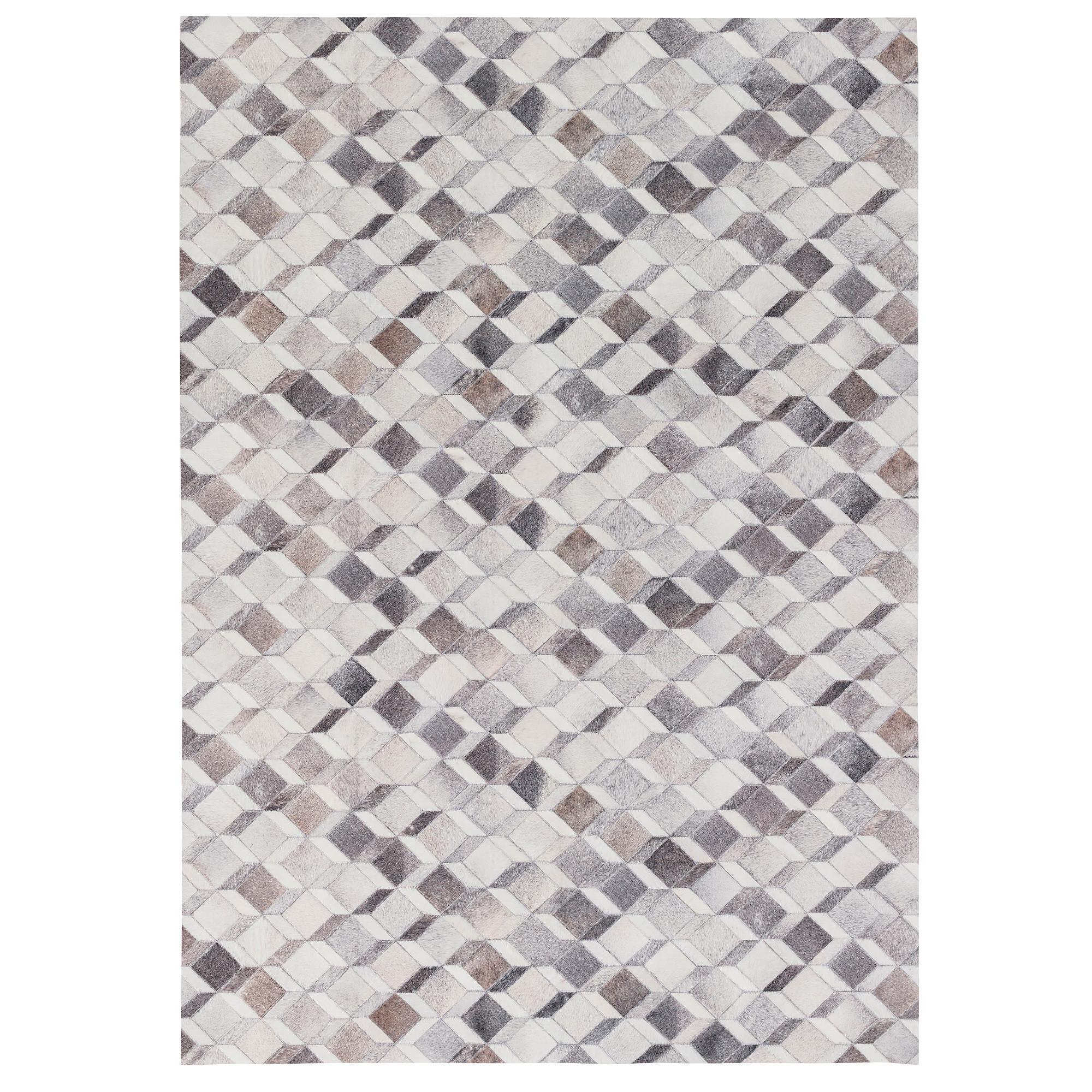 KUNSTFASER PATCHWORK TIERFELL 3D OPTIK - Beige/Grau, Textil (80/150cm) - Pergamon