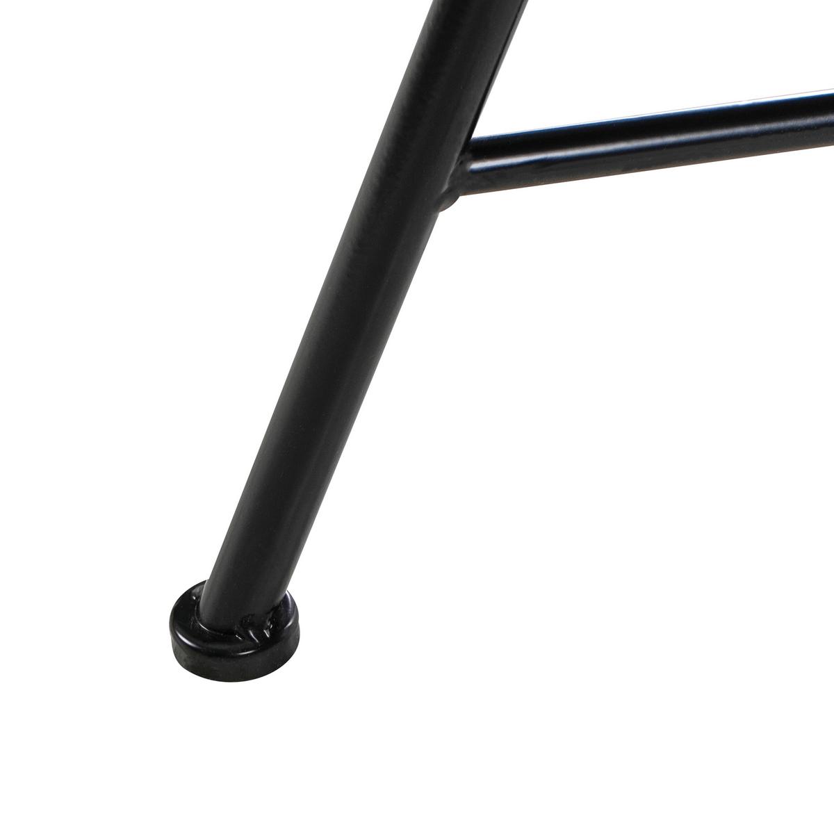 BISTROTISCH 60/60 cm Metall Schwarz Coriano - Schwarz, Metall (60/60/75cm) - Beliani
