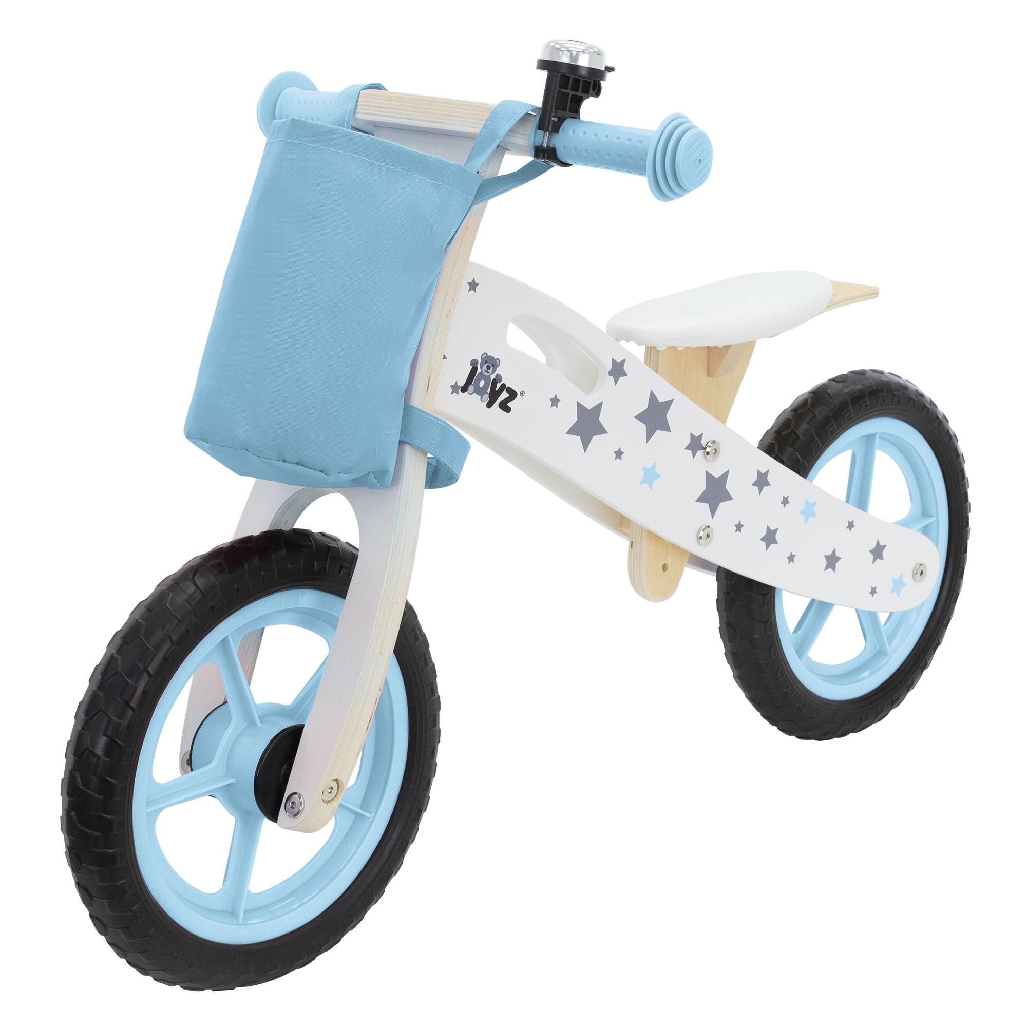 LAUFRAD Blau Holz - Blau, Holz (54cm) - Joyz