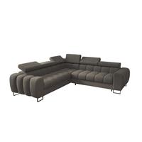 ECKSOFA Bastien Mit Schlaffunktion - Grau, Holzwerkstoff/Textil (260/260cm) - Fun Möbel