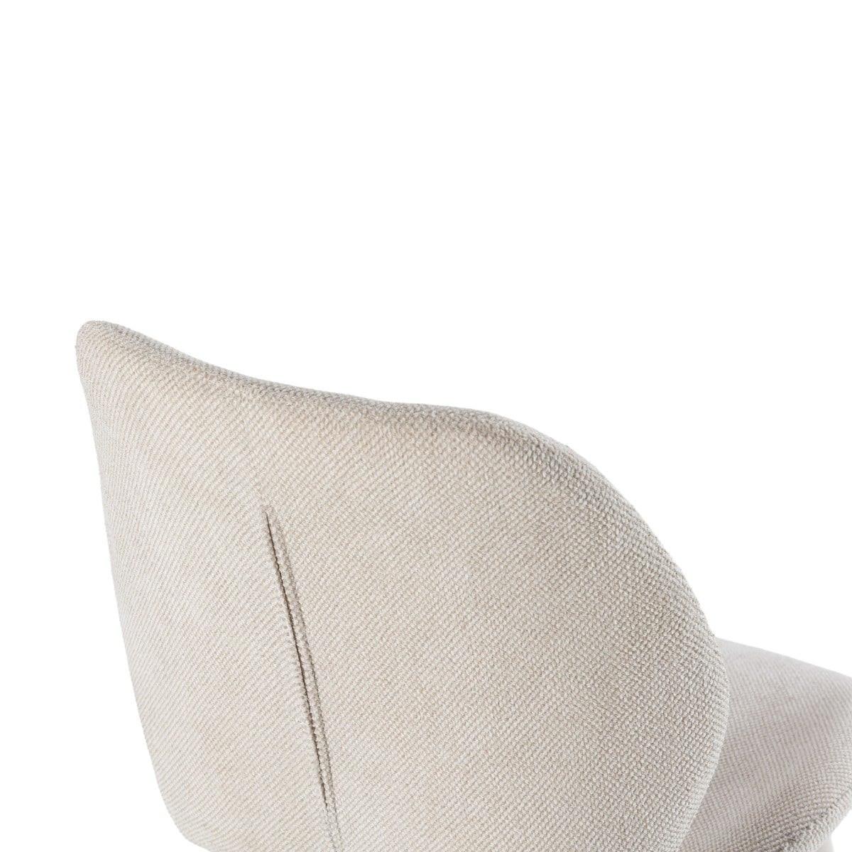 STOFFSTÜHLEN 4er-Set 58/49/47,5 cm - Creme, Textil (58/47.5/49cm) - Calicosy