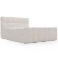 BOXBETT Alicante 140x200 Bouclé-Stoff Creme - Creme, Holz/Textil (140/200cm) - Graingold