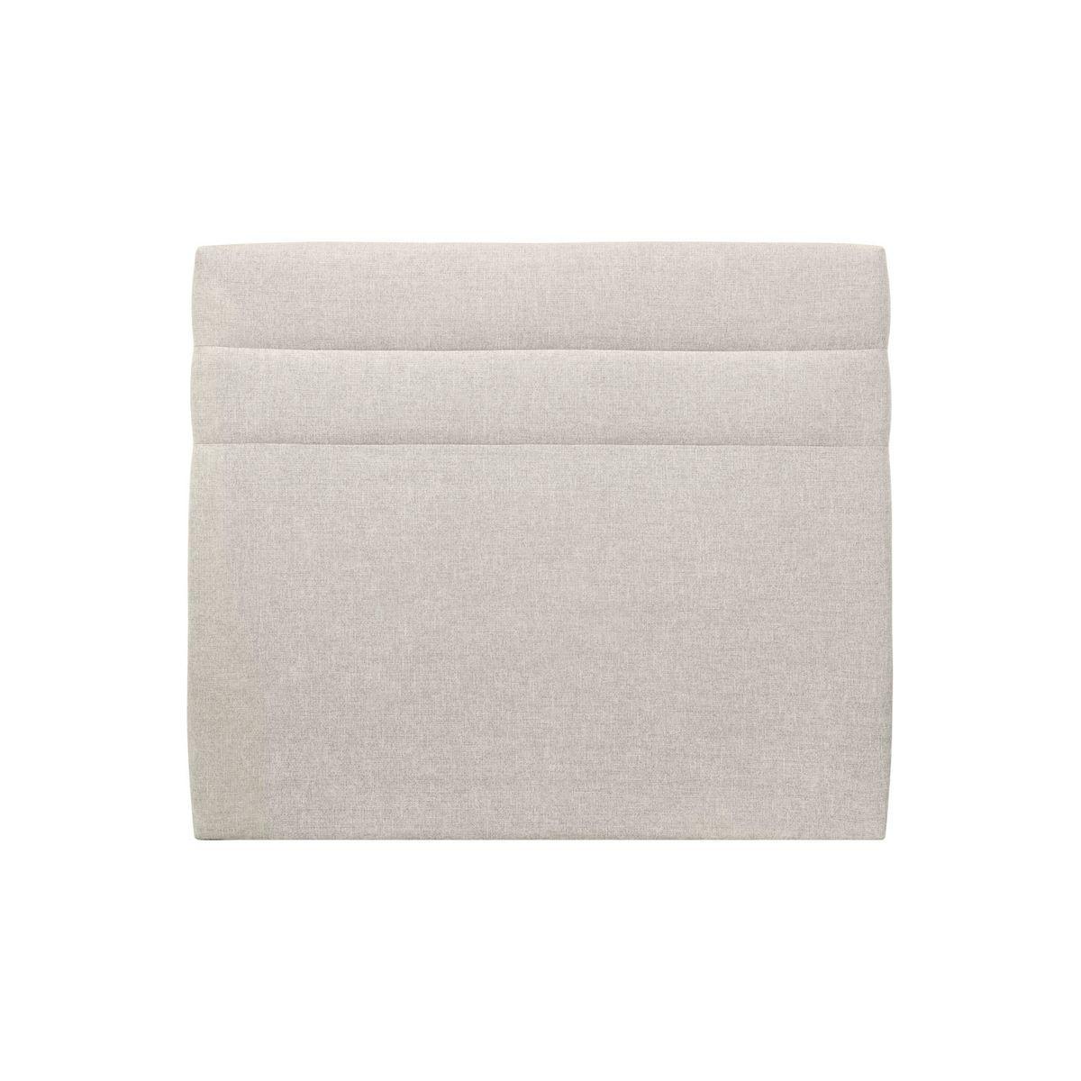 KOPFTEIL Modell Linien – Hellbeiger Stoff 135 cm - Beige, Karton/Holz (135/120/10cm) - Sommeil de Plomb