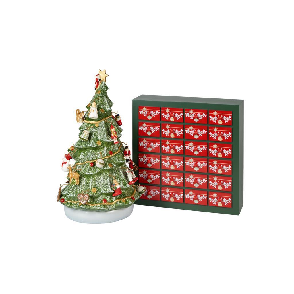 ADVENTSKALENDER MIT 3D BAUM Christmas Toy's Memory bunt 25 x 32 x 40 - Multicolor, Keramik (32/43/25cm) - Villeroy & Boch