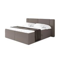 BOXBETT mit Matratze H3 - EVON - 180x200 cm Braun - Braun, Holzwerkstoff (180/200cm) - ALTDECOR