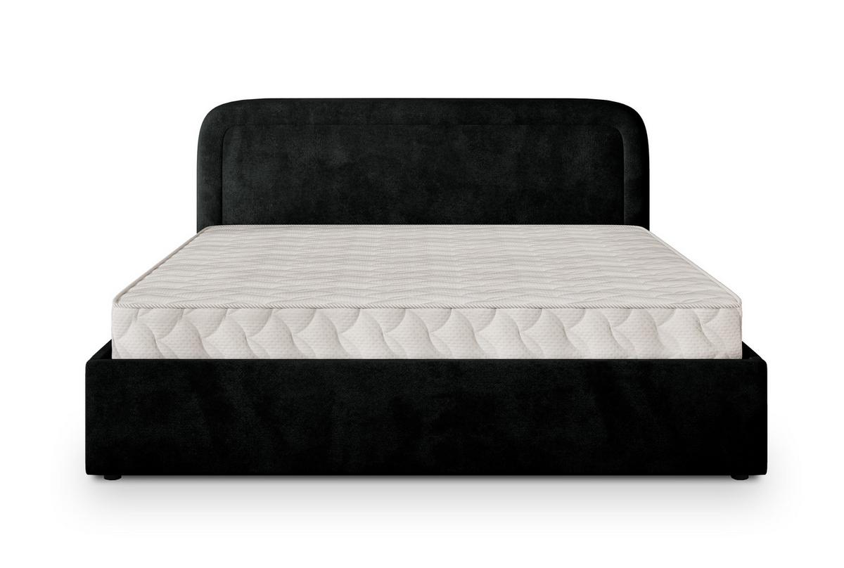 POLSTERBETT BENIRA K 120x200 cm mit Bettkästen - Schwarz - Schwarz, Holz/Textil - MASSENO
