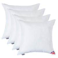 FÜLLKISSEN 4er-Set – 65/65 cm, Super-Mikrofaser - Weiß, Textil (65/65cm) - Homescapes
