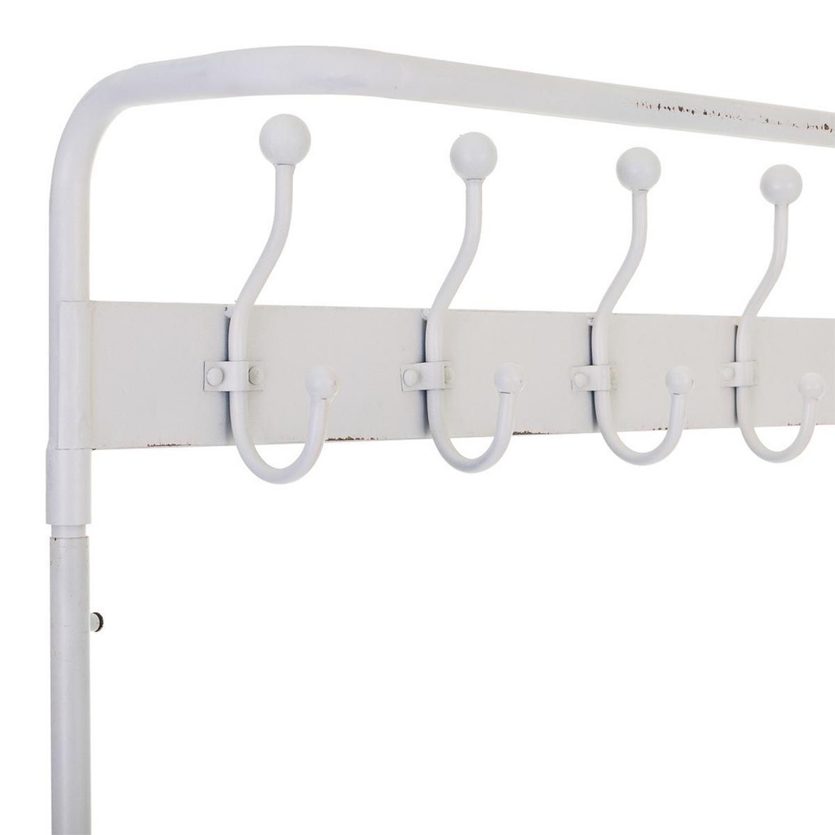 GARDEROBE aus Metall 104x39x183 Cm - Weiß, Metall (104/183/39cm) - Wanderlust