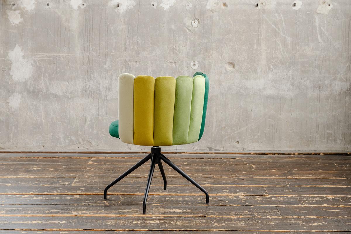 ESSZIMMERSTUHL JADA Grün Velvet Drehbar (360°) (1er-Set) - Grün, Kunststoff/Textil (58/79/55cm) - KAWOLA