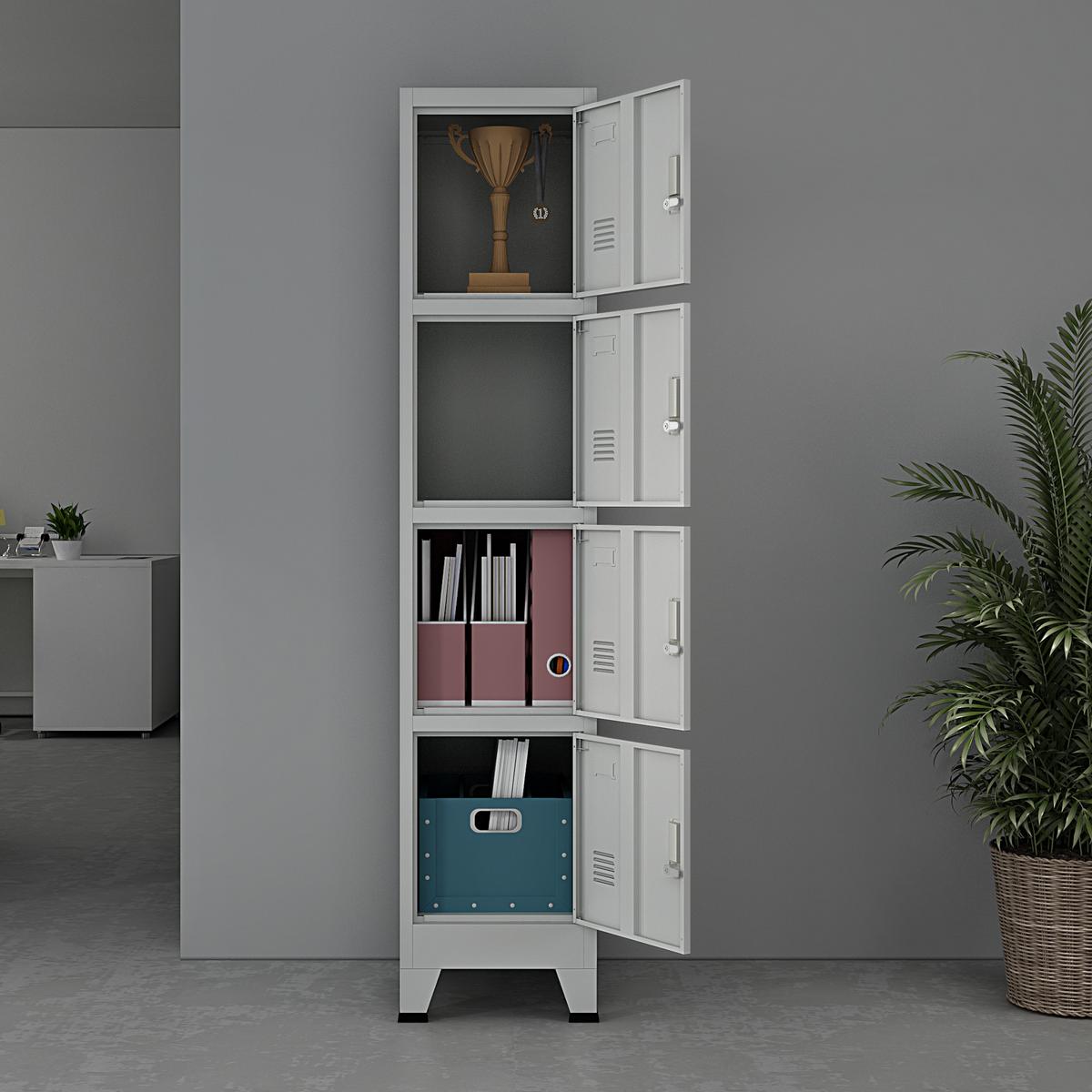 SPIND Joroinen - Grau, Metall (38/180/45cm) - [en.casa]