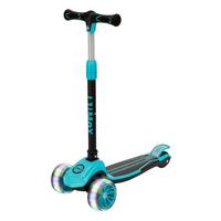KINDERROLLER Lumox höhenverstellbarer Lenker inkl. Leuchtränder blau - Blau, Metall (28/59cm) - Juskys