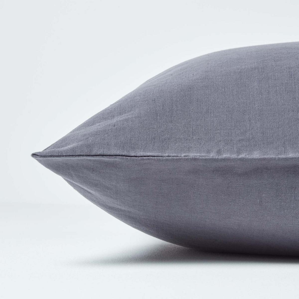 KISSENBEZUG Leinen - Dunkelgrau, Textil (60/60cm) - Homescapes