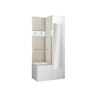 GARDEROBEN-SET Orion XXV - Creme/Weiß, Holzwerkstoff/Kunststoff (82/186/46cm) - MIRJAN24